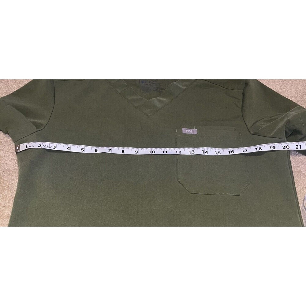 Figs (S) Moss Green Mens Jogger Scrub Pants & Top Set Technical Collection (FLAW - Picture 11 of 16